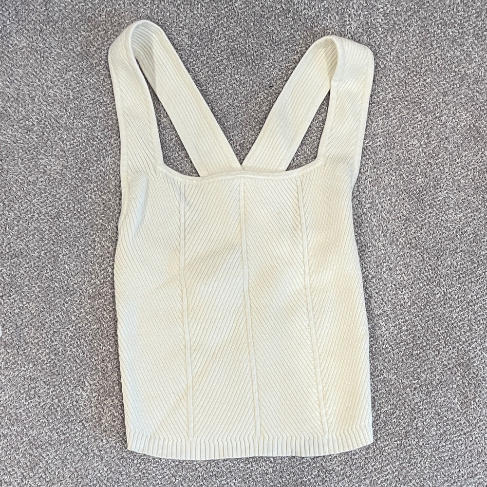 Abercrombie & Fitch Cream Tank Top